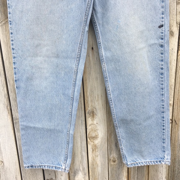Levi’s Vintage 90’s 550 Relaxed Fit Orange Tag Jean Blue 34 - Picture 7 of 16